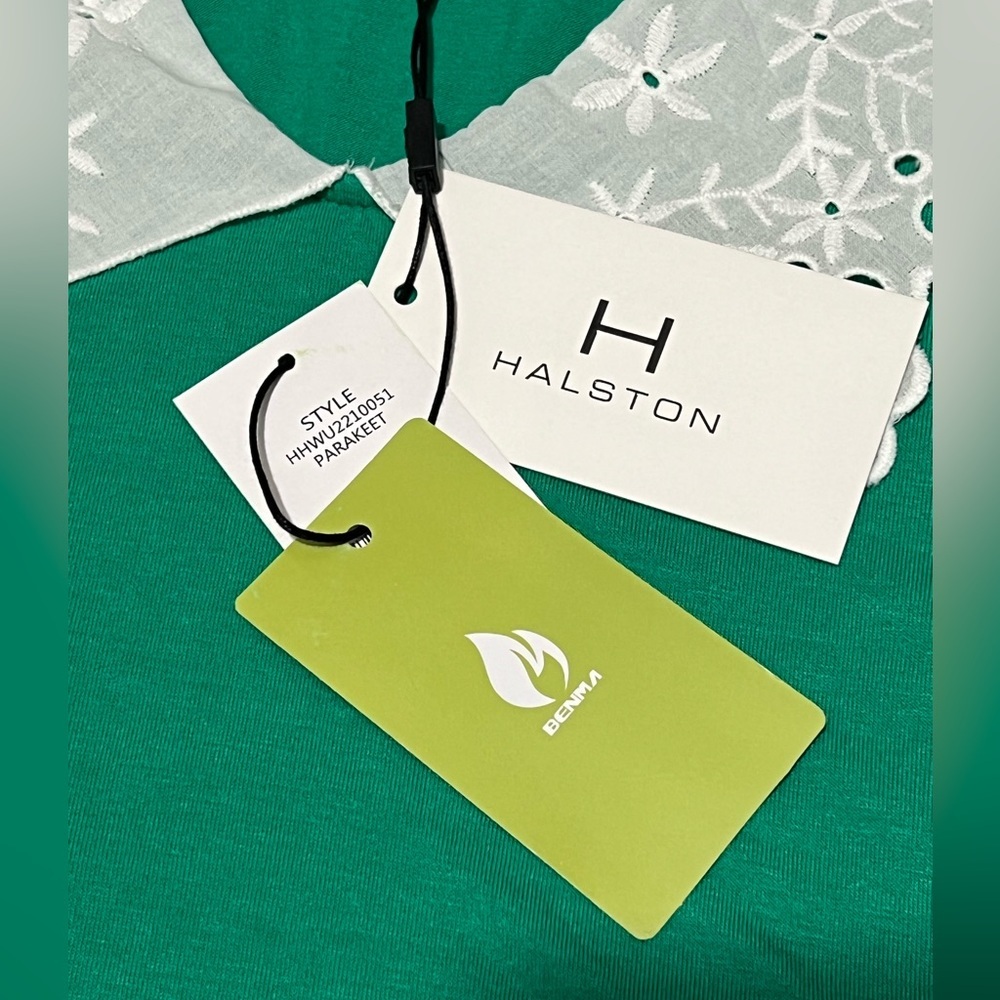 H by Halston -Womens Green Sleeveless Top Sz. SM - Picture 5 of 7